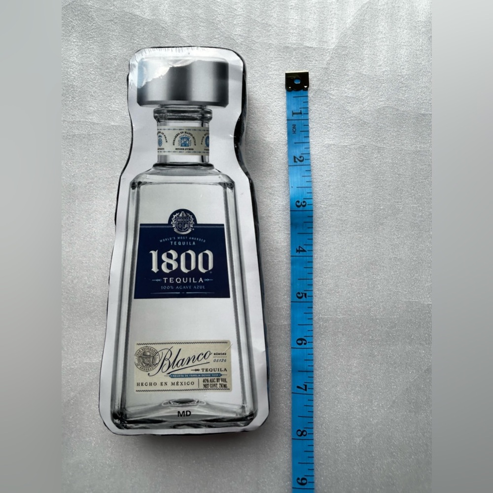 1800 Tequila Blanco Medium T-Shirt in Compressed Shape of Bottle Shrink Wrapped - Picture 5 of 10